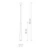 Lampe Suspendue design QUEBECK I GU10 - blanc