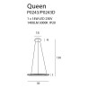 Luminaire Design suspendue QUEEN LED 14W 3000K DIM - cuivre