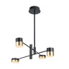 Luminaire Design suspendue PUMA LED 4x7W 3000K - noir / or