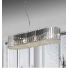 Lampe suspendue PRINCE 6xG9 transparent / chrome Cristal