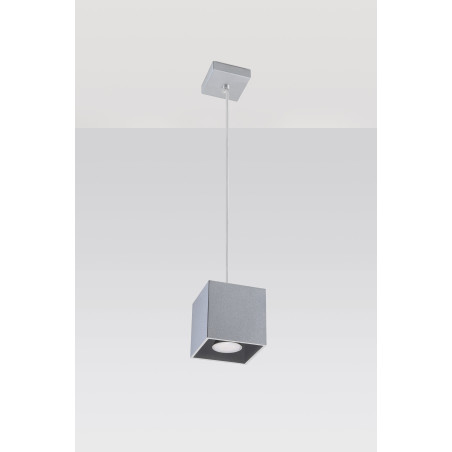 Lampe Suspendue design QUAD 1 GU10 - gris