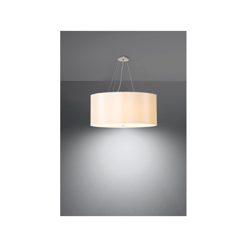 Lampe en suspension abat jour Design OTTO 70cm 6xE27 - blanc