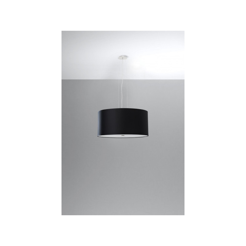 Lampe Suspendue avec abat-jou OTTO 50cm 5xE27 - noir