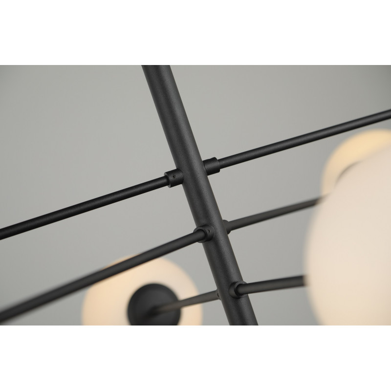 Suspension luminaire design OVIEDO 8 8xG9 - noir