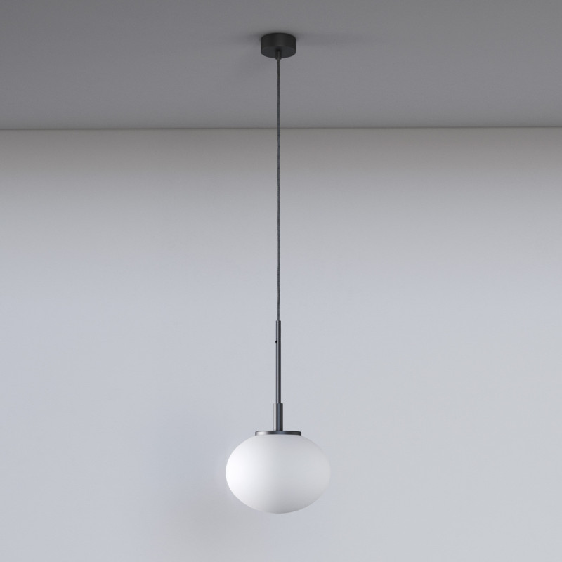 Suspension design OVO 220 E27 - câble de signal blanc blanc