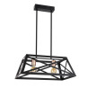 Suspension industrielle ORIGAMI 2xE27 - noir