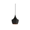 Suspension design ORIENT E27 60W noir, or