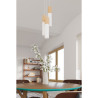 Suspension luminaire design PABLO 3P 3xGU10 - blanc / bois