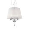 Lampe suspendue PEGASO SP3 E14 blanc Cristal