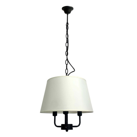 Lampe Suspendue design PASTERI 3xE14 - noir / beige