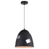 Suspension industrielle Design PATCH E27 - noir / chrome