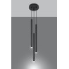 Lampe Suspendue design PASTELO 3P G9 - noir