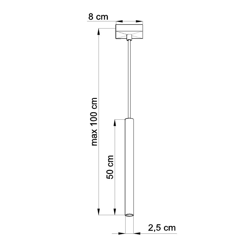 Suspension luminaire design PASTELO 1 G9 - blanc