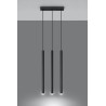 Suspension luminaire PASTELO 3 G9 - noir