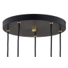 Luminaire Design suspendue SICILIA LED 22,5W 3000K - noir / laiton