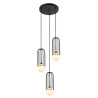 Suspension design SIMON 3xG9 25W - noir