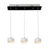 Lampe Design suspendue SETH 3 LED 12,6W 3000K - chrome