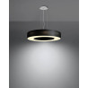 Lampe Suspendue avec abat-jour SATURNO SLIM 50cm 5xE27 - noir