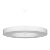 Lampe Suspendue avec abat-jou SATURNO SLIM 90cm 8xE27 - blanc