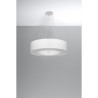 Lampe en suspension abat jour Design SATURNO 70cm 6xE27 - blanc