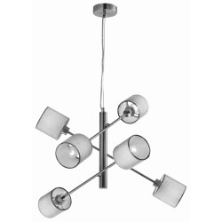 Lampe Suspendue design SAX 6xE14 - nickel