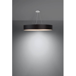 Lampe en suspension abat jour Design SKALA 90cm 6xE27 - noir