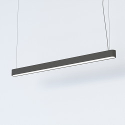 Lampe Design suspendue SOFT LED T8 120x6 22W 3000K - graphite