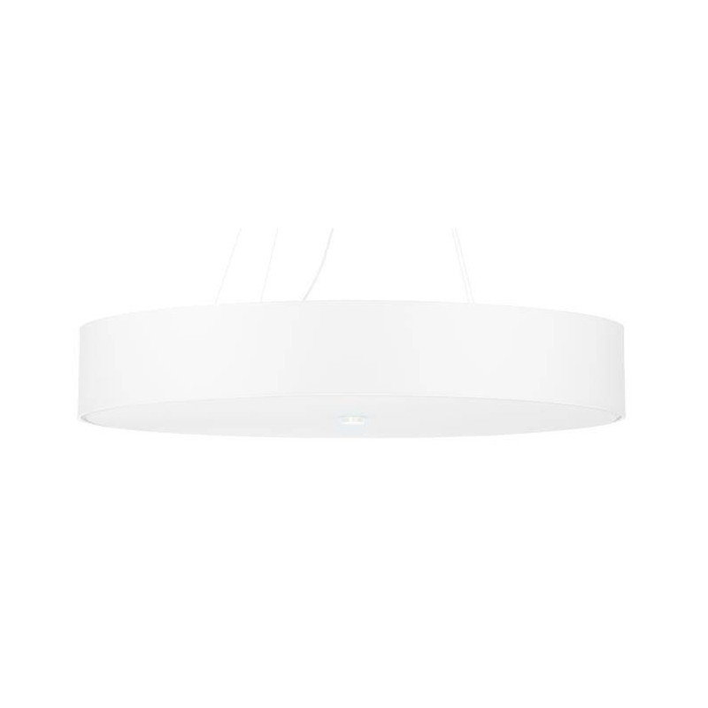 Lampe Suspendue avec abat-jou SKALA 80cm 6xE27 - blanc