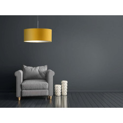 Lampe en suspension abat jour Design SINTRA Ø30 E27 - noir / violet