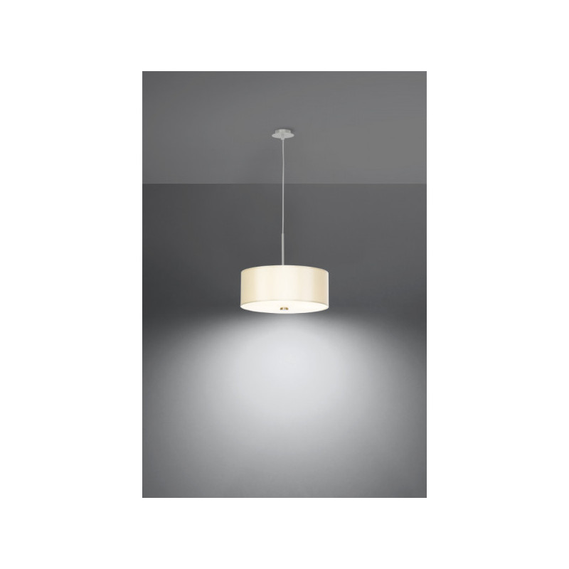 Lampe Suspendue avec abat-jou SKALA 3xE27 - blanc