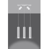 Suspension luminaire design RING 5xGU10 - blanc