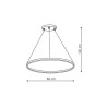 Lampe Design suspendue RING M LED 40W 4000K - noir