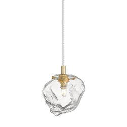 Lampe suspendue ROCK G9 - or / transparent Cristal