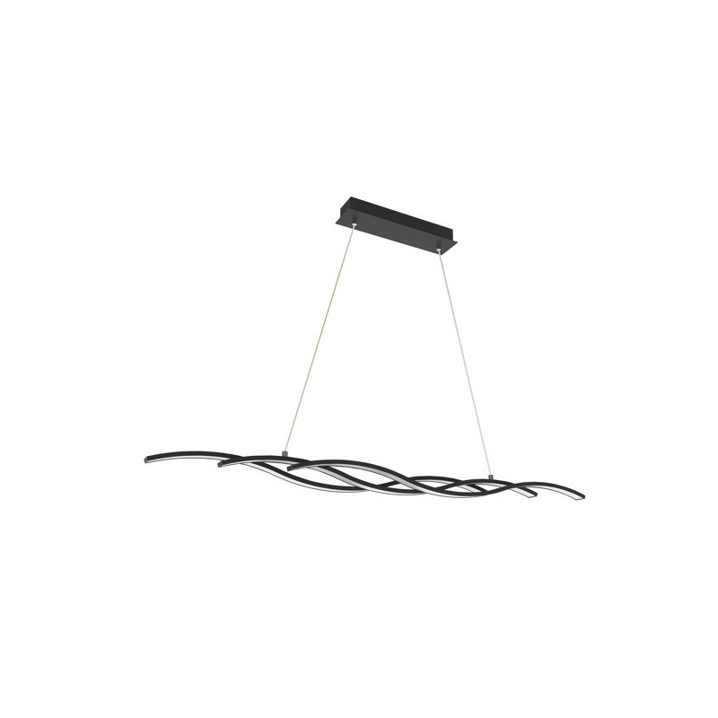 Luminaire Design suspendue RESINA LED 53W noir, argent