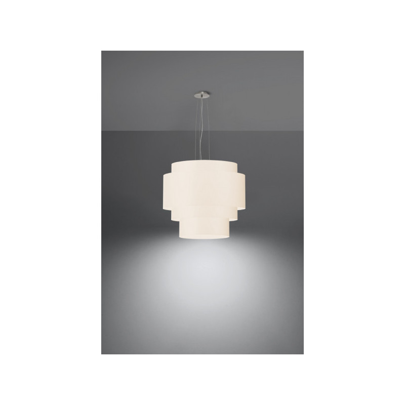 Suspension luminaire design REFLEXION 5xE27 - blanc