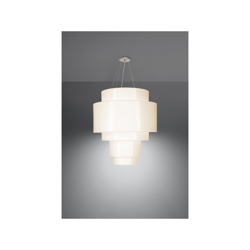 Suspension luminaire design REFLEXION 7xE27 - blanc