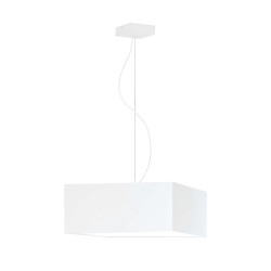 Lampe en suspension abat jour Design SANGRIA E27 - blanc