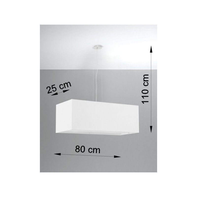 Suspension luminaire SANTA BIS 3xE27 - blanc