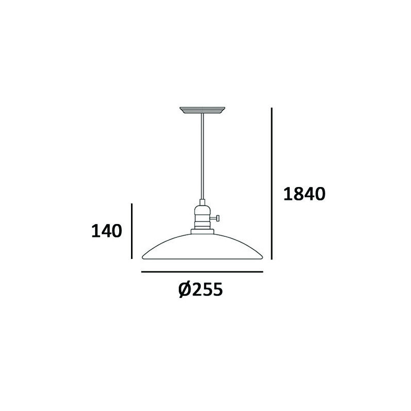 Luminaire Industriel Suspension ROTTERDAM E27 blanc