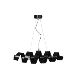 Suspension luminaire design SAKER NOIR 2xE27 - noir