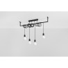 Luminaire Industriel Suspension SALAMANQUE 4xE27 - noir