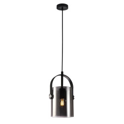 Lampe Suspendue design NANESMA E27 - noir / fumé