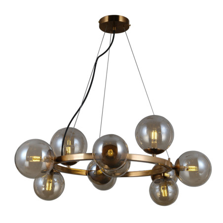 Lampe Suspendue design MONTORA 11xG9 - laiton / ambre