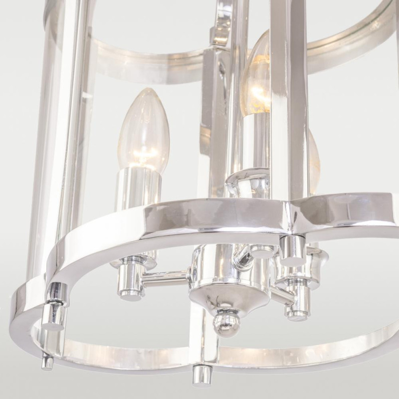 Suspension industrielle NEW YORK III 3xE14 - chrome