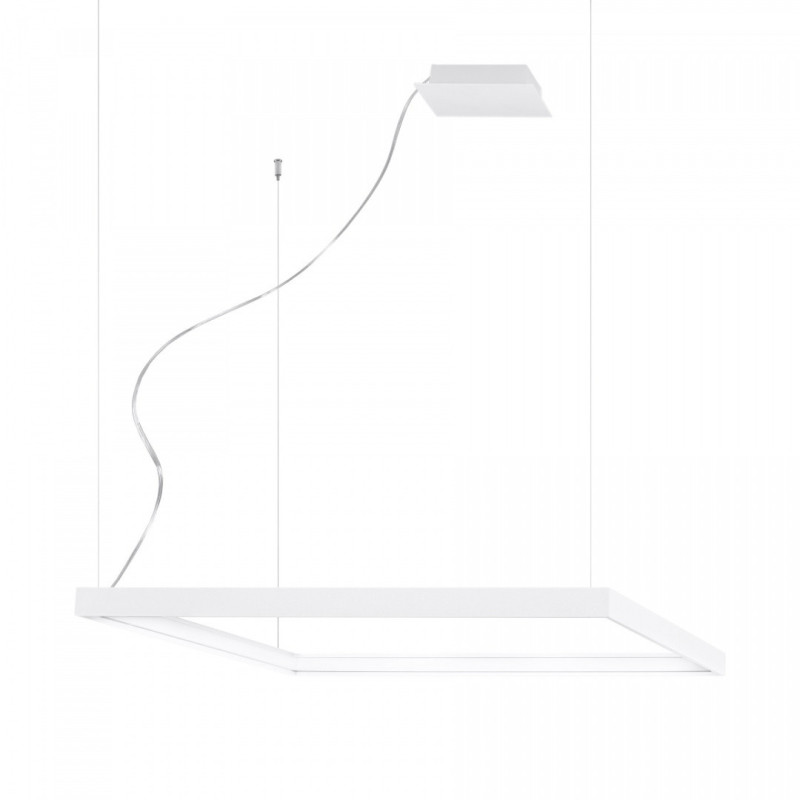 Suspension luminaire design NELYA M LED 50W 3000K CRI90 - blanc