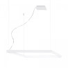 Lampe Suspendue design NELYA L LED 70W 3000K CRI90 - blanc