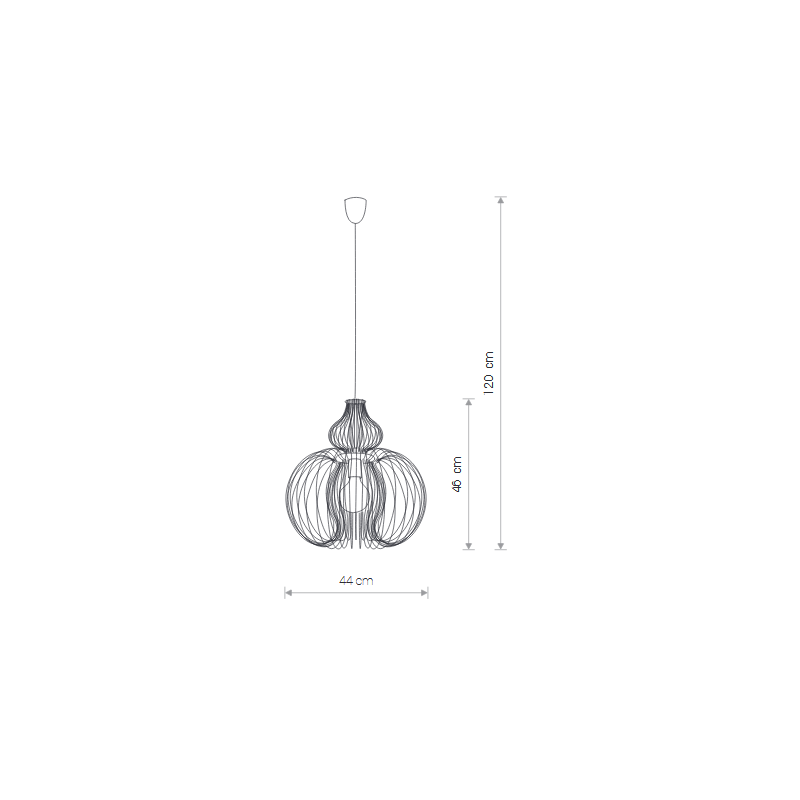 Lampe Suspendue design MEKNES E27 - blanc