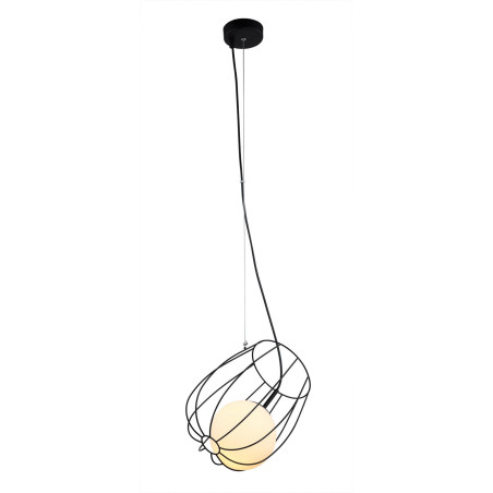 Lampe Suspendue industrielle MELISA E27 40W - noir