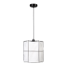 Suspension luminaire design MARINERO diamètre 40cm E27 - noir / blanc