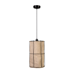 Lampe Suspendue design MARINERO diamètre 20cm E27 - noir / gris
